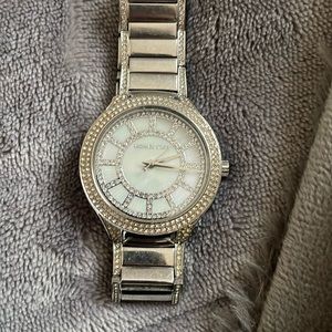 Michael kids silver watch and diamonds